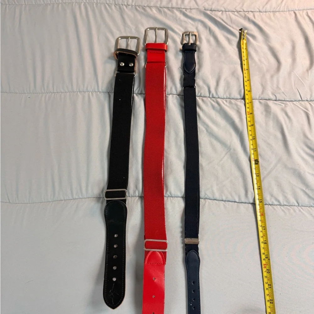 Kids' Black and Red Belt Set